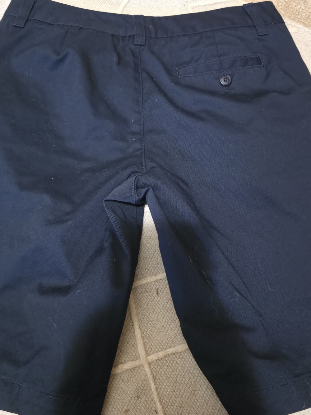 4/$67 Deal! Lands' End Navy Chino Shorts Like New - Picture 5 of 7